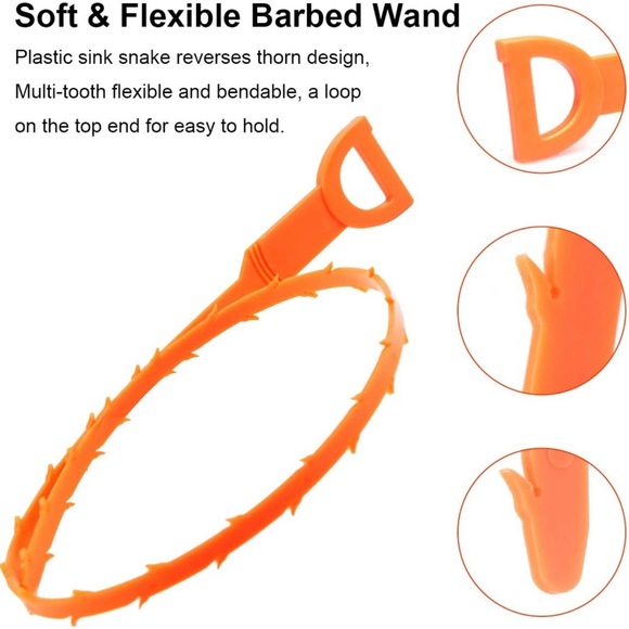 Unused 3 Pack - 25 Inch Drain Snake Tool - Picture 7 of 7